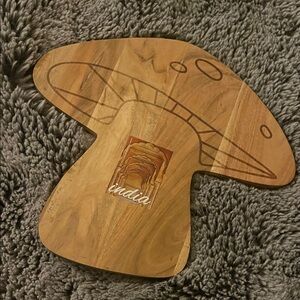 Mushroom Shaped Wooden Cutting Board NEW